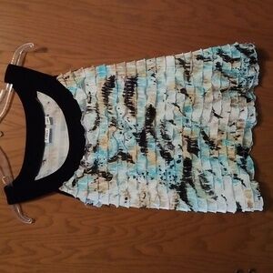 Cato Chic Sleeveless Fringe Top